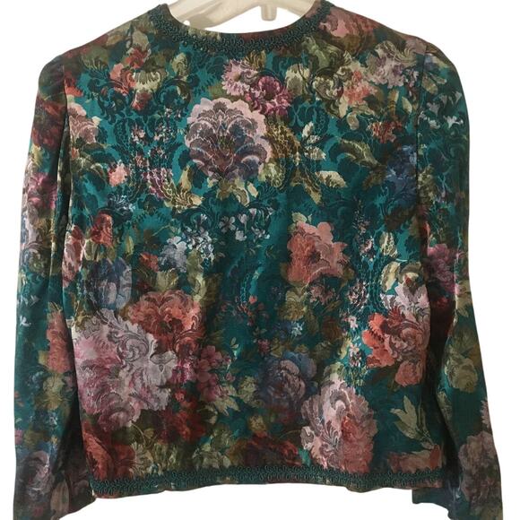 Vintage Nah Nah Collection Size 16 Floral Jacket/Blazer Beautiful Bric Brac - Picture 2 of 8